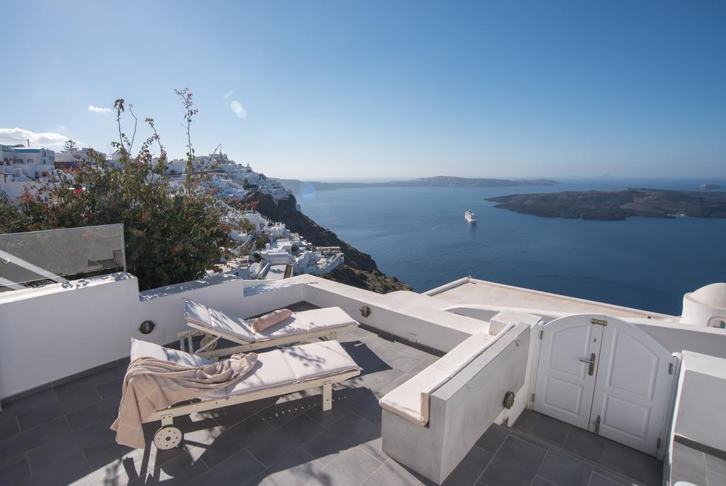 Вілла Karpimo Horizon - Caldera View With Private Hot Tub Фіростефані Екстер'єр фото