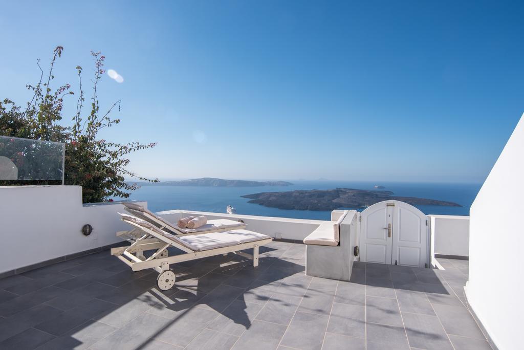 Вілла Karpimo Horizon - Caldera View With Private Hot Tub Фіростефані Номер фото