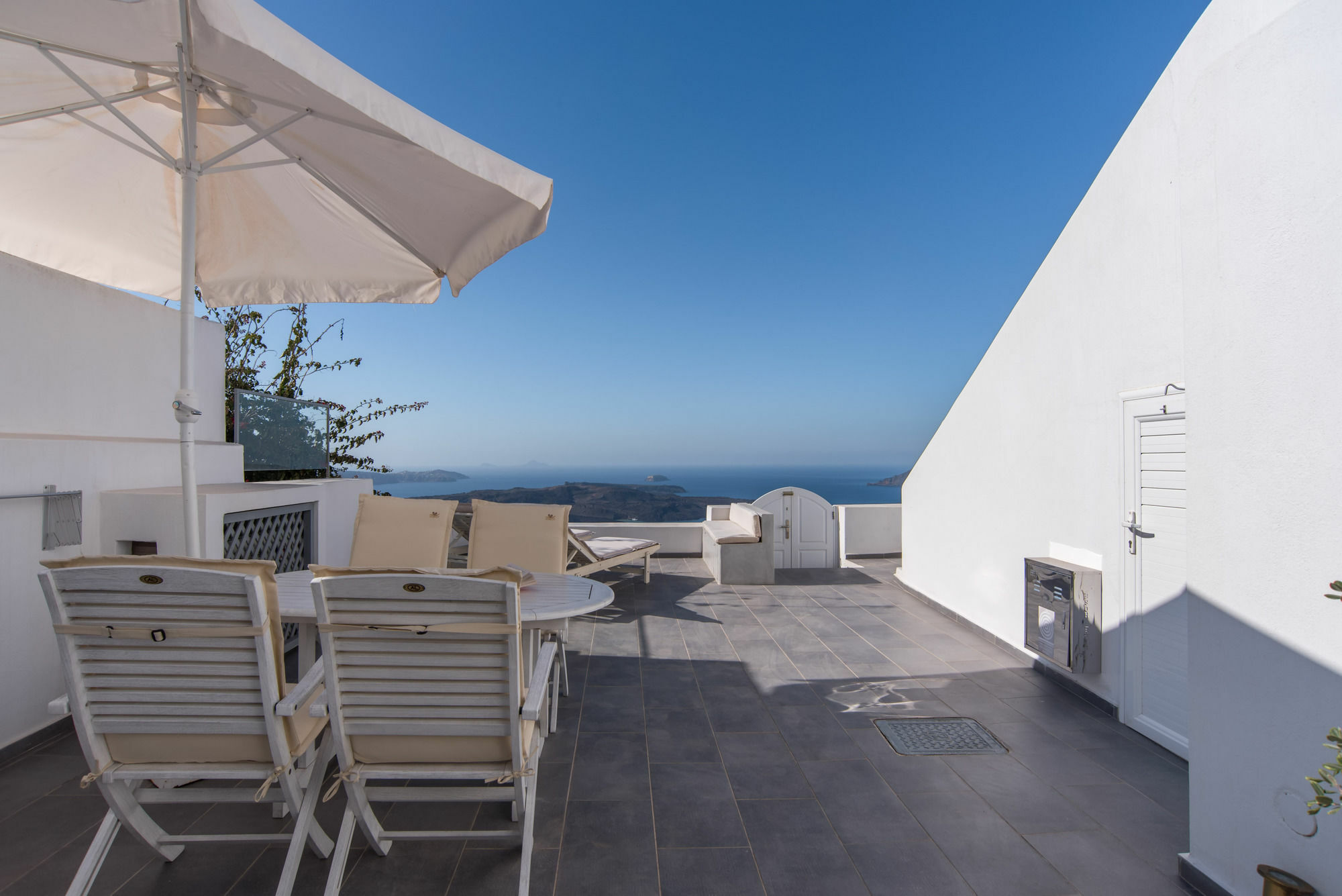 Вілла Karpimo Horizon - Caldera View With Private Hot Tub Фіростефані Екстер'єр фото